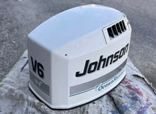 Cargar imagen en el visor de la galería, 175 150 hp Johnson 0436596 436596 ENGINE COVER ocean pro Two Stroke Evinrude 0436914 436914 435965 0435965