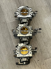 Load image into Gallery viewer, 250 hp Yamaha CARBURETORS port 2-4-6 61A-14301-03-00 61A- 14302-03-00 61A-14303-03-00 two stroke 76 degree
