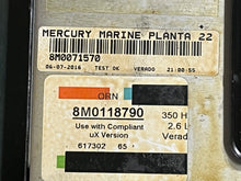 Charger l'image dans la galerie, 350 hp Mercury Verado PROPULSION CONTROL MODULE PCM8002 8M0118790 2016 2.6 Liter Four Stroke