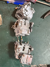 Load image into Gallery viewer, 40 hp Nissan Tohatsu CARBURETOR SET upper 3C8032002 3C8032001 center 3C8032070 3C8032072 bottom 3C8032100 3C8032102 Two Stroke 2002