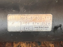 Load image into Gallery viewer, 30 hp Yamaha starting STARTER MOTOR 6F5-81800-11-00 two stroke 1986-2012 some 25 40 50 hp compatibility / superseded 6J4-8180