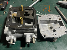 Load image into Gallery viewer, 150 hp Johnson Evinrude CARBURETOR SET 0389990 389991 389992 Two Stroke 1979 body# 324955, LINK PIN THROTTLE ARM 0387378, LIN