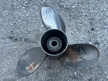 Load image into Gallery viewer, Volvo Penta 3855144 STAINLESS STEEL 3-blade RH Propeller 14 1/2 x 22 Pitch Standard Rotation Prop 19 spline