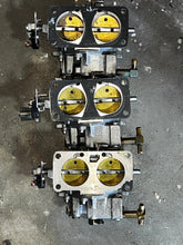 Load image into Gallery viewer, 225 200 hp Mercury CARBURETOR SET WMH-47 3311-818639A12 818639A13 818639A14 two stroke 3.0 liter CLEAN - NEED NEW BOWL GASKET