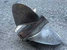 Load image into Gallery viewer, OMC Volvo Penta Rebel 763568 3-Blade Propeller LH 15 1/2 x 17 Pitch STAINLESS prop 15 spline