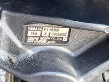 Load image into Gallery viewer, f 115 hp Yamaha BOTTOM COWLING 6EK-42710-00-00 25.3” UPPER CASING MIDSECTION SWIVEL CLAMPS Four Stroke 2014-2018