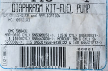 Charger l'image dans la galerie, 90 115 140 hp OMC Mercury cross-over Diaphragm Kit-Fuel Pump, 6 cylinder