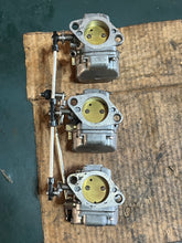 Cargar imagen en el visor de la galería, 90 hp Mercury CARBURETOR SET WBE 87-1 87-2 87-3 3301-824854T09 3301-824854T10 3301-824854T11 two stroke OIL-INJECTED 65 75 hp
