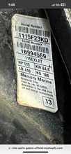 Charger l'image dans la galerie, Mercury XL EXTENSION SPACER 12092A3 with bolts FOUR STROKE off of 115exlpt SOME COMPATIBILITY 40 - 100 hp as well as TWO STRO
