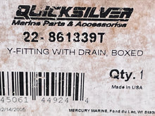 Load image into Gallery viewer, Mercruiser FITTING WITH DRAIN 22-861339T cooling Sterndrive 1997-2001 350 MAG, 6.2 MPI

