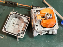 Load image into Gallery viewer, 40 hp Nissan Tohatsu CARBURETOR SET upper 3C8032002 3C8032001 center 3C8032070 3C8032072 bottom 3C8032100 3C8032102 Two Stroke 2002

