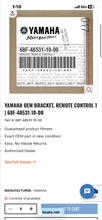 Load image into Gallery viewer, sold may2026—-150 175 200 hp Yamaha REMOTE CONTROL BRACKET 68F-48531-10-00 68F-48531-00-00 two stroke HPDI 2000-2005
