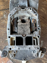 Load image into Gallery viewer, 140 125 120 hp Johnson Evinrude 20” MIDSECTION with EXHAUST HOUSING 0397861 ADAPTOR 0398694 SWIVEL BRACKET 0432708 STEERING A
