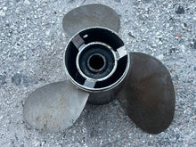 Load image into Gallery viewer, Volvo Penta 3855144 STAINLESS STEEL 3-blade RH Propeller 14 1/2 x 22 Pitch Standard Rotation Prop 19 spline
