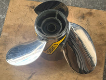 Charger l'image dans la galerie, Turbo Boat Propeller Right Hand 14 1/4 x 15 Pitch Stainless VO142515RA OMC COBRA VOLVO

