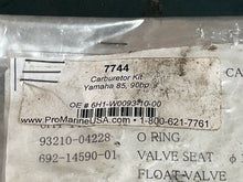 Cargar imagen en el visor de la galería, 90 85 hp Yamaha CARBURETOR REPAIR KIT 6H1-W0093-10-00 two stroke 1992-2005

