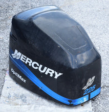 Cargar imagen en el visor de la galería, 225 hp Mercury Optimax Cowling, blue decals, hood engine cover cowl lid

