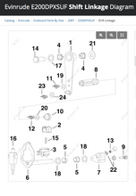 Load image into Gallery viewer, 200 225 250 HP Evinrude E-tec neutral safety swithch 058780 &amp; shift arm assy wit
