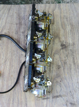 Cargar imagen en el visor de la galería, 115 hp Tohatsu Nissan 3E0032001 CARBURETOR UPPER, 4 carb set, ROD CHOKE VALVE, THROTTLE ROD, AIR SILENCER, COVER Two Stroke o
