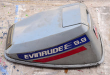 Load image into Gallery viewer, 9.9 HP Evinrude 0281436 MOTOR ENGINE COVER, OMC Johnson cowling, top cowl, lid
