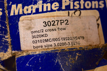 Load image into Gallery viewer, OMC Pistons (2) 3027P2, Wiseco Marine 3020KD, bore 3.0200-3.0210, 25, 28, 30 and 35 hp 2 cylinder two stroke johnson evinrude
