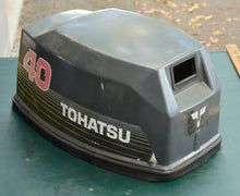 Cargar imagen en el visor de la galería, 40 hp Tohatsu Nissan engine cover 361S675004, top cowl, two stroke
